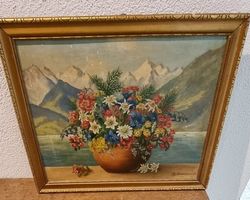 Stillleben Gemälde Oel H.Grossmann 41