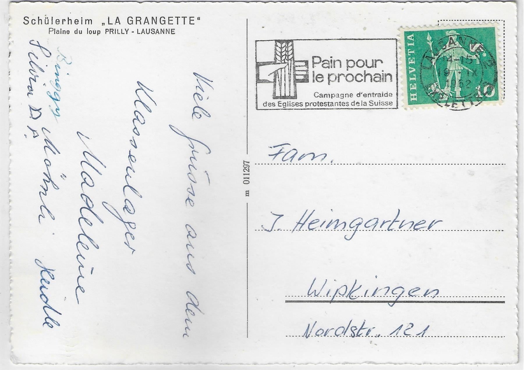 Cartoline postali: Schülerheim "La Grangette" Plaine du – Usato da Ettingen venduto da Kartenplanet 1