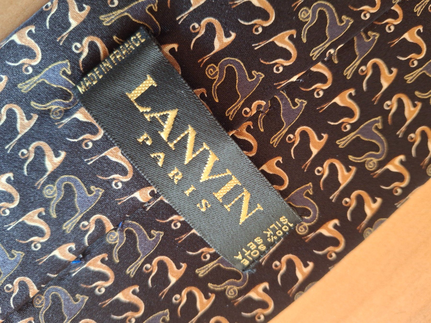 Lanvin Cravatte: Cravate 100% soie marque Lanvin – Usato da Villiers venduto da san_jn5w 3