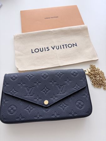 Louis Vuitton Pochette Félicie navy wie NEU