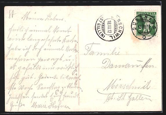 Cartoline postali: Dussnang, Kirche und Haushaltungsschule – Usato da Berlin venduto da bartko-reher 1