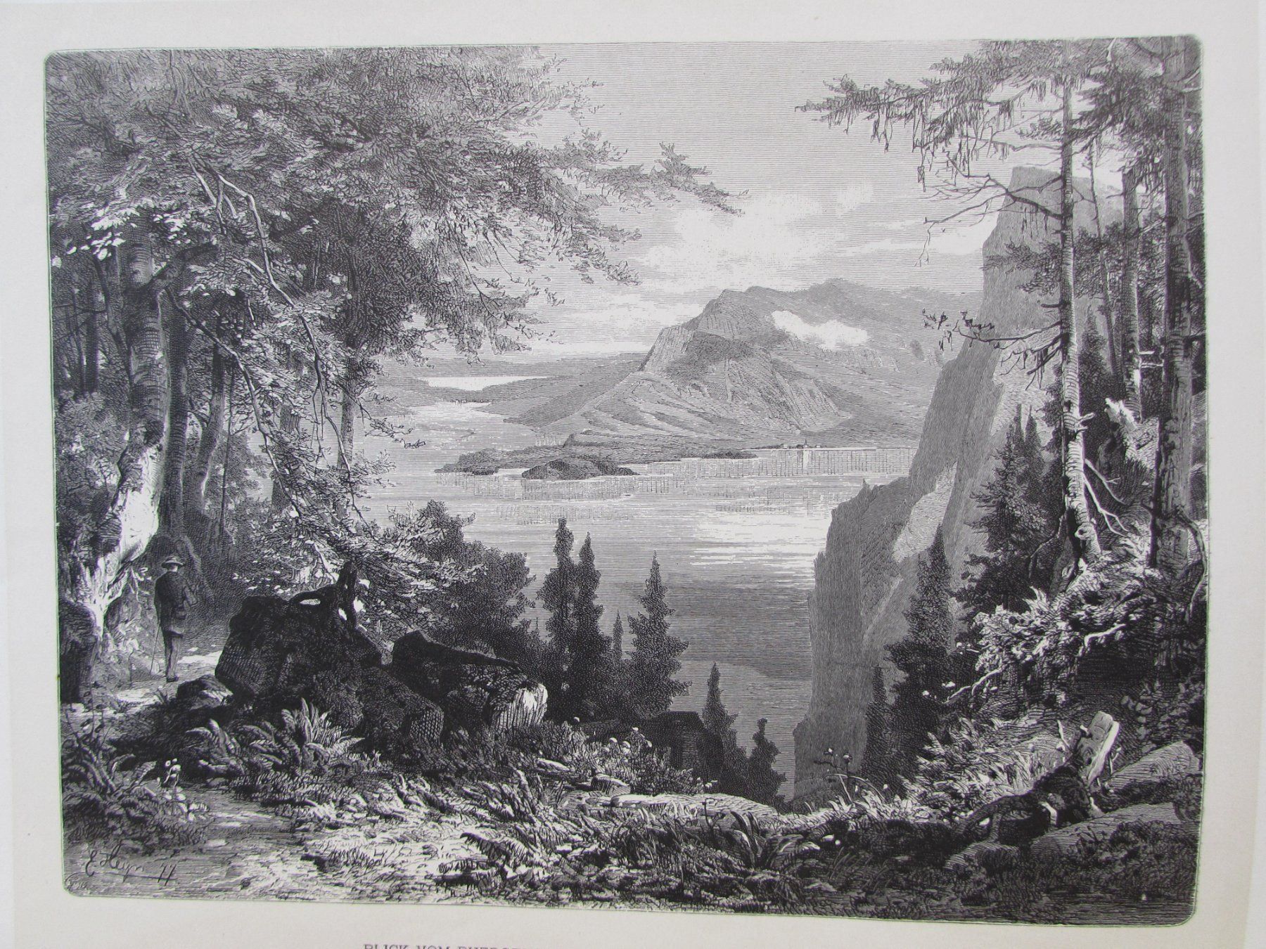 Incisioni: Vierwaldstättersee,19.Jh. – Usato da Walchwil venduto da Shells1 5