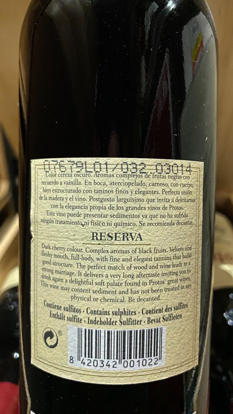 Vino: Protos Reserva Ribera Del Duero 2011 – Nuovo (secondo la descrizione) da Cully venduto da Forninho 2