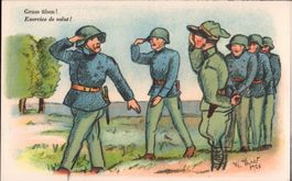 AK Militär_ Gruss üben