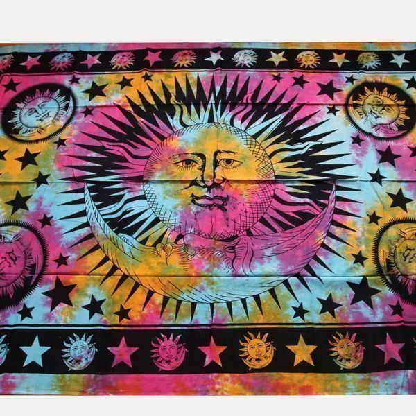 Decken: Tagesdecke Dekotuch Sonne Mond  sgl – Neu und originalverpackt aus Bad Salzdetfurth von Weltenbummler-Shop 1