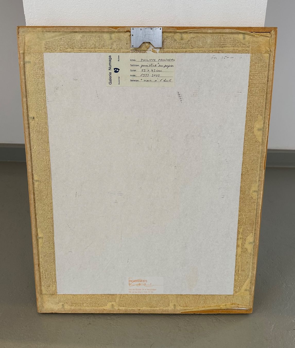 Dipinti: Sans titre, 1999, Philippe Proutheau – Usato da neuchatel venduto da cabinetjuliart 3