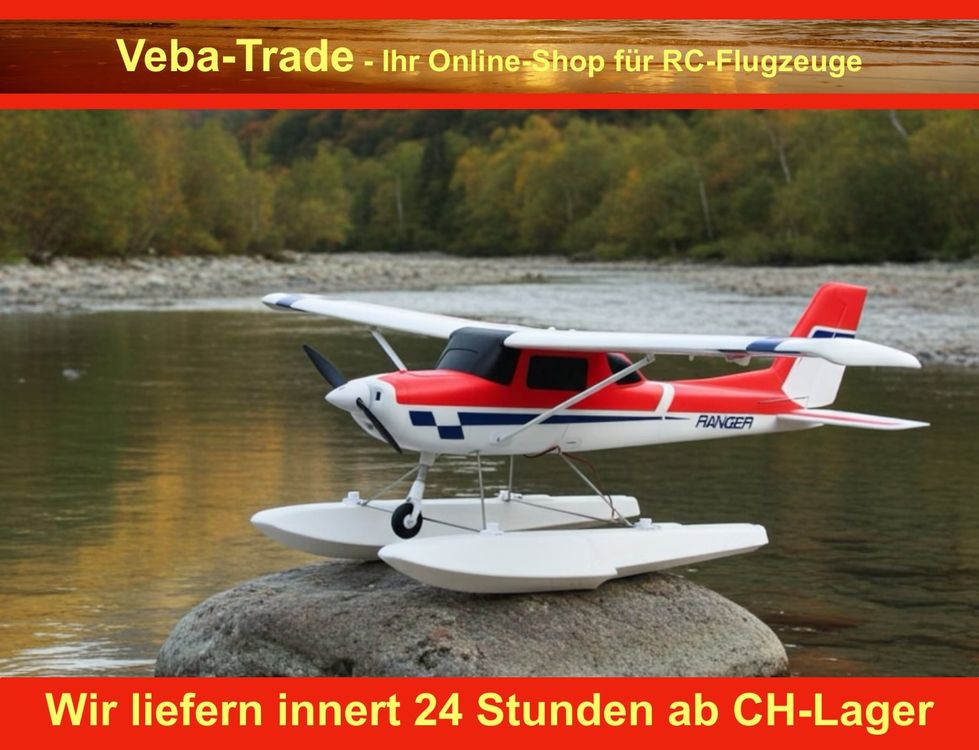 FMS Ranger V2 - 1220mm - RTF Set mit Schwimmer, Farbe: rot (Neu und ...