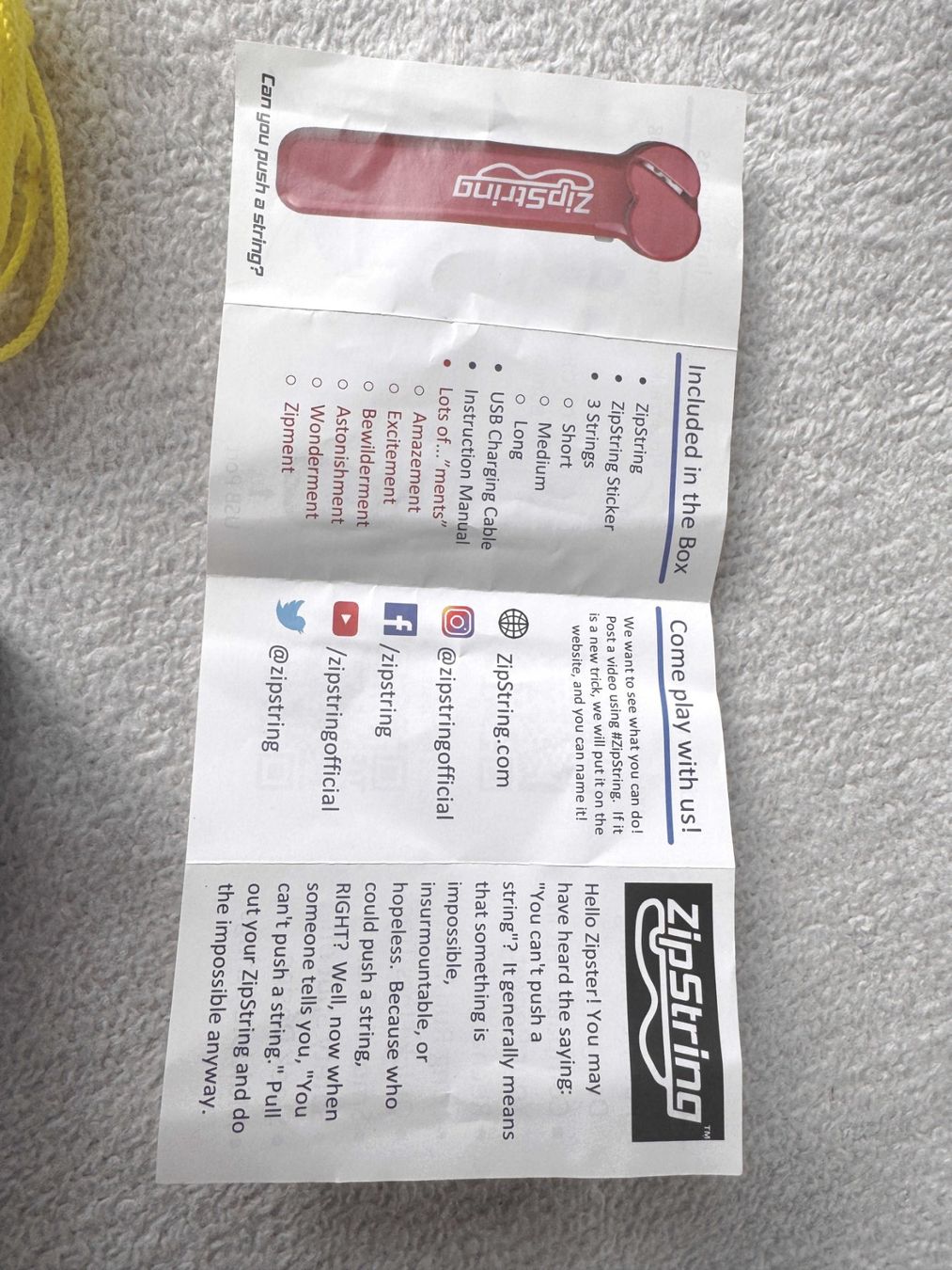 Spielzeuge: ZipString Original magic Gadget usb power – Gebraucht aus Zürich von Malco0 3