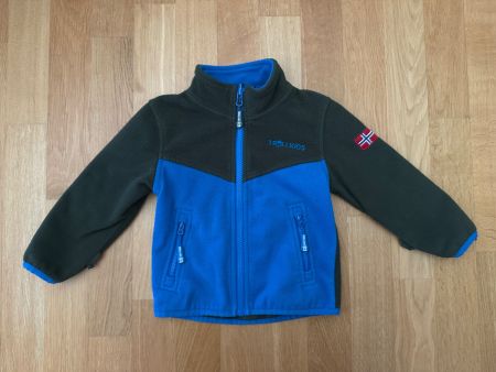 Kinder Fleecejacke TROLLKIDS blau/grau Grösse 92