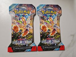 2x Stellar Crown Sleeved Booster Pack (Sealed) EN