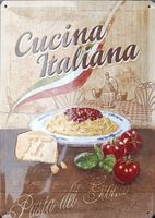 Italienisches Deko-Blechschild "Cucina Italiana" neu!