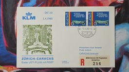 CL36 Enveloppe + Timbre Suisse - Theme Aviation 1980