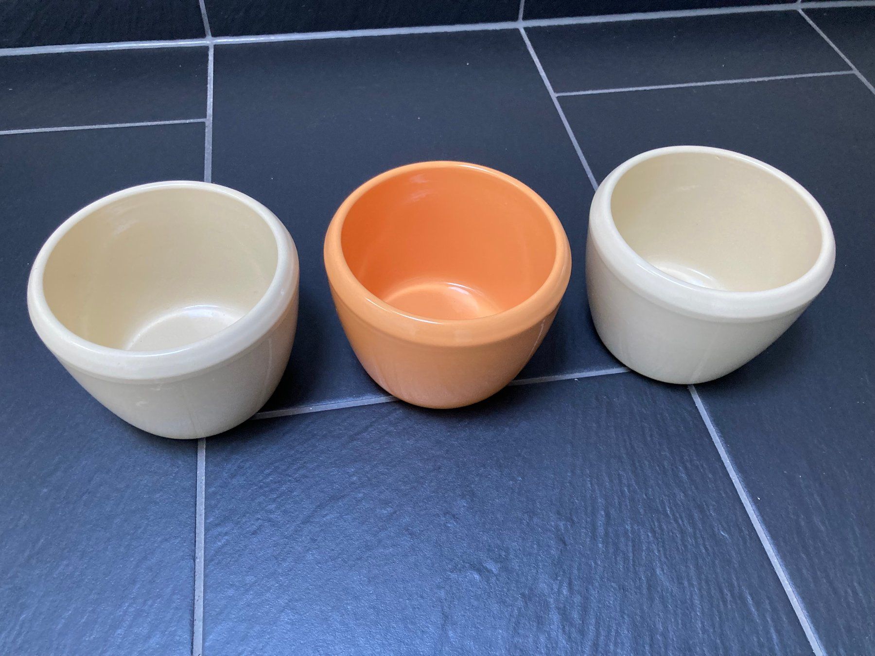 Vasi per fiori: Blumentopf, Übertopf creme/orange 3er Set – Nuovo (secondo la descrizione) da Büsingen venduto da aue_2mh6 1