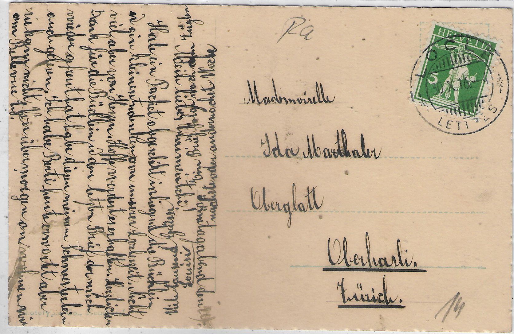 Cartes postales: Le Locle - Vue generale – D'occasion à Ettingen par Kartenplanet 1