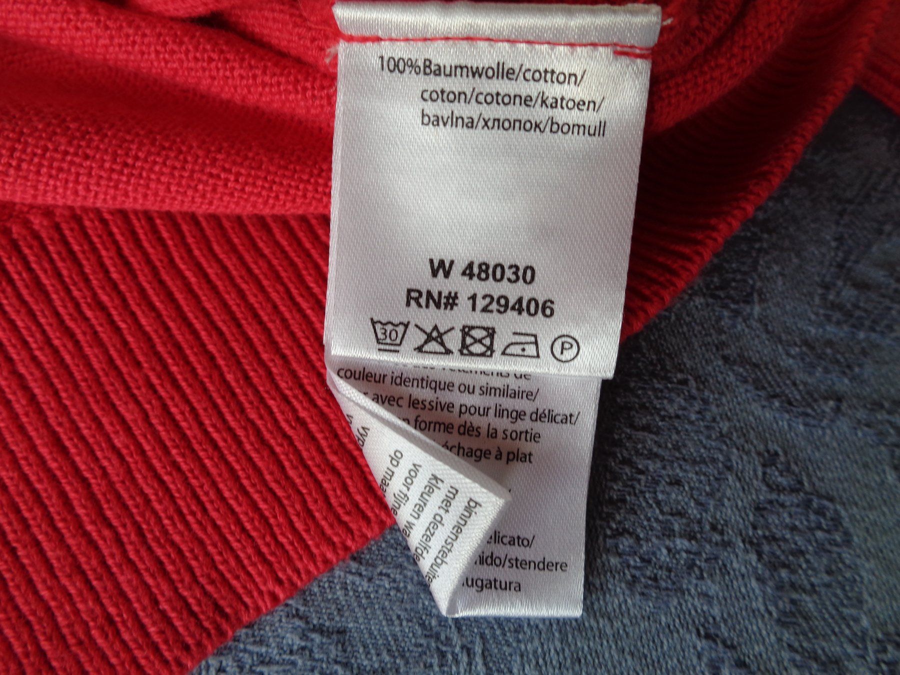 Giacche: Leichte Strickjacke, rot, Gr. 38, Baumwolle, NEU! – Nuovo (secondo la descrizione) da Wiesendangen venduto da Gullfoss 6