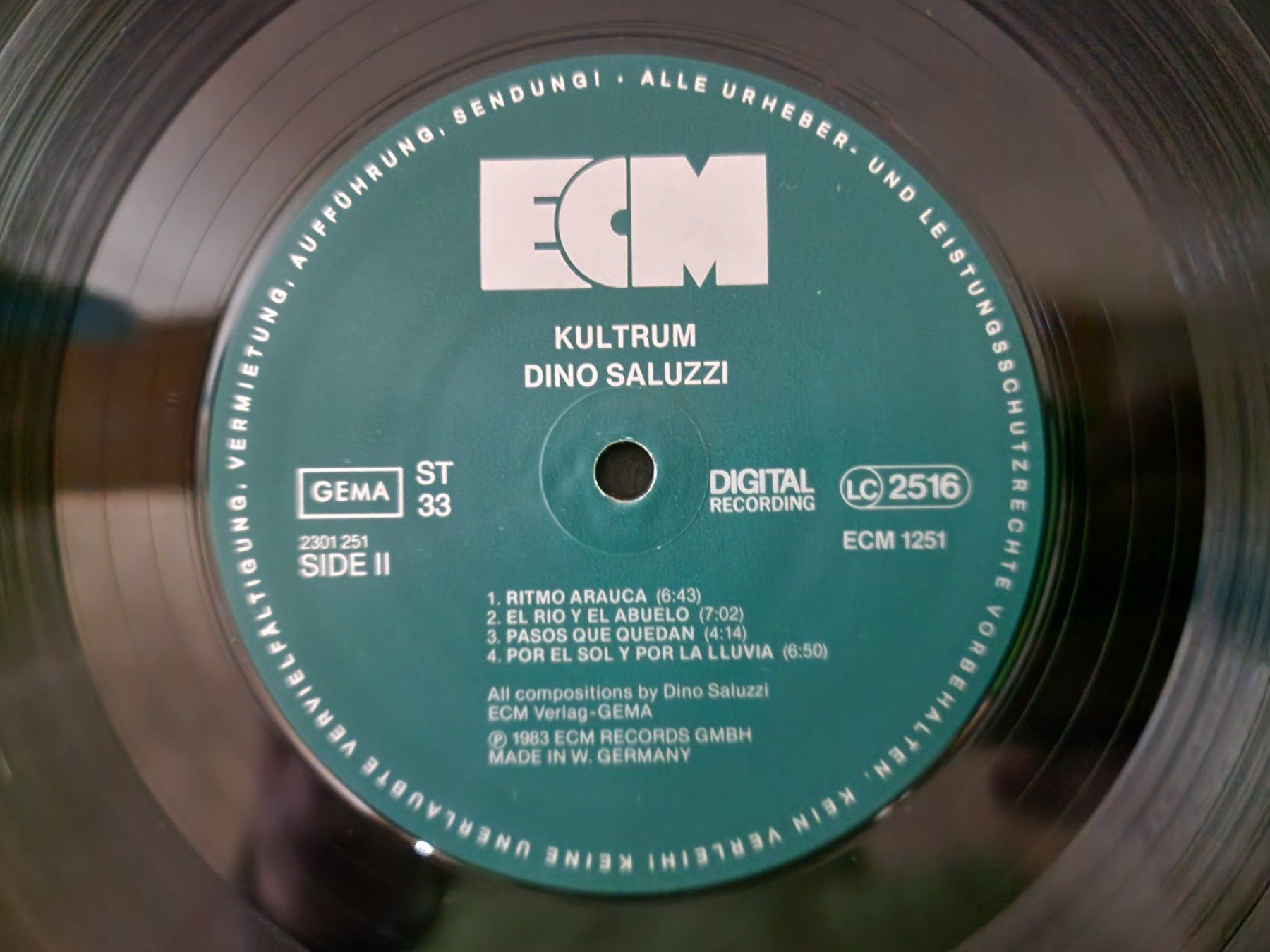 Schallplatten: Dino Saluzzi LP – Kultrum – Gebraucht aus Root von atelier22 2