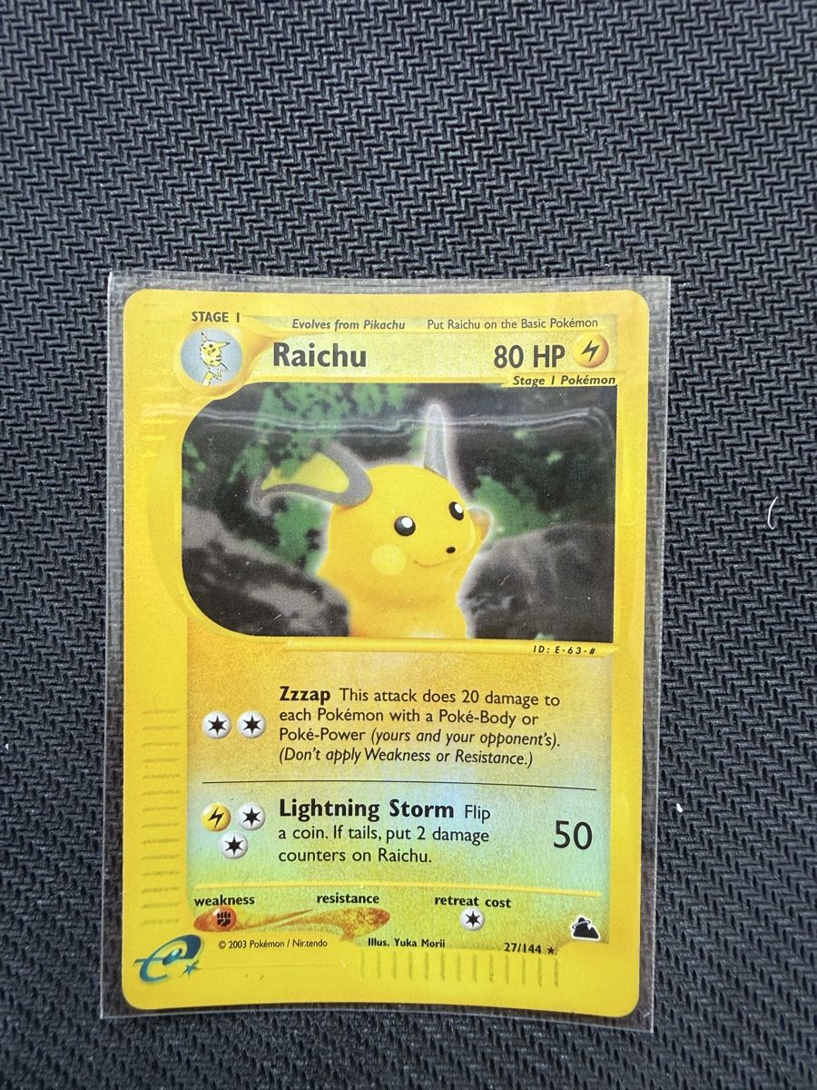 Pokémon Carte collezionabili: Raichu Skyridge 27/144 - Reverse – Nuovo (secondo la descrizione) da Canobbio venduto da ale_85bk