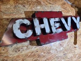 Chevy Schild, 3D- Emblem, Unikat aus USA von Künstler, XXL