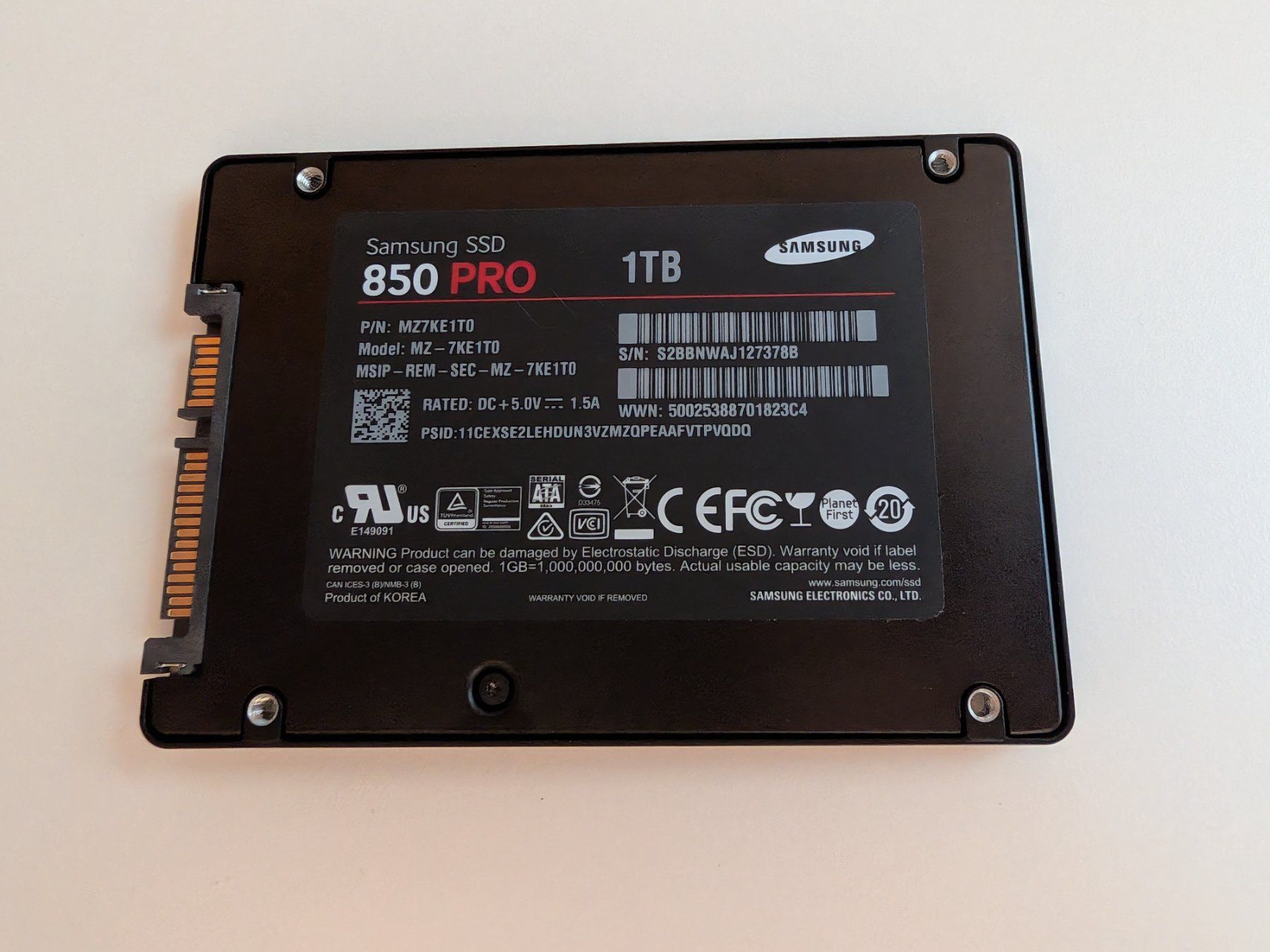 Samsung Disques durs: Samsung SSD 850 Pro 1.0TB – D'occasion à Gossau SG par luuuda_chris 1