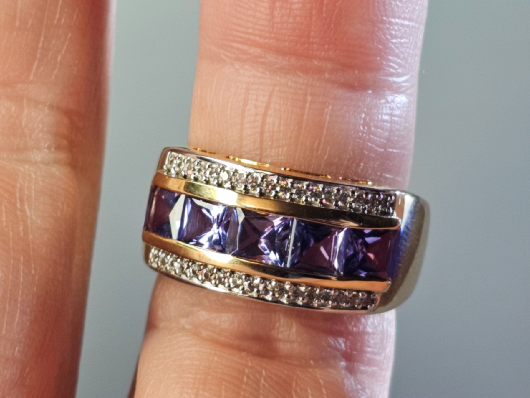 Ringe: Tansanit  925 Silber Gold Edelstein Silberring Ring vg blau – Neu (gemäss Beschreibung) aus Riedt b. Erlen von Gottestraene 9