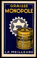 Reklame für Monopole-Fett für Automobi