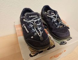 lowa, gr 27, blau, wanderschuhe, waldschuhe, goretex