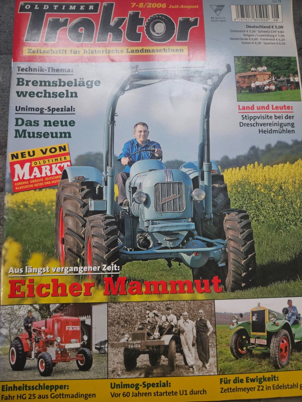 Unimog Trattori: Oldtimer Traktor 7/06 Eicher Unimog Zettelmeyer Fahr xx – Usato da Flawil venduto da sr1_f6st