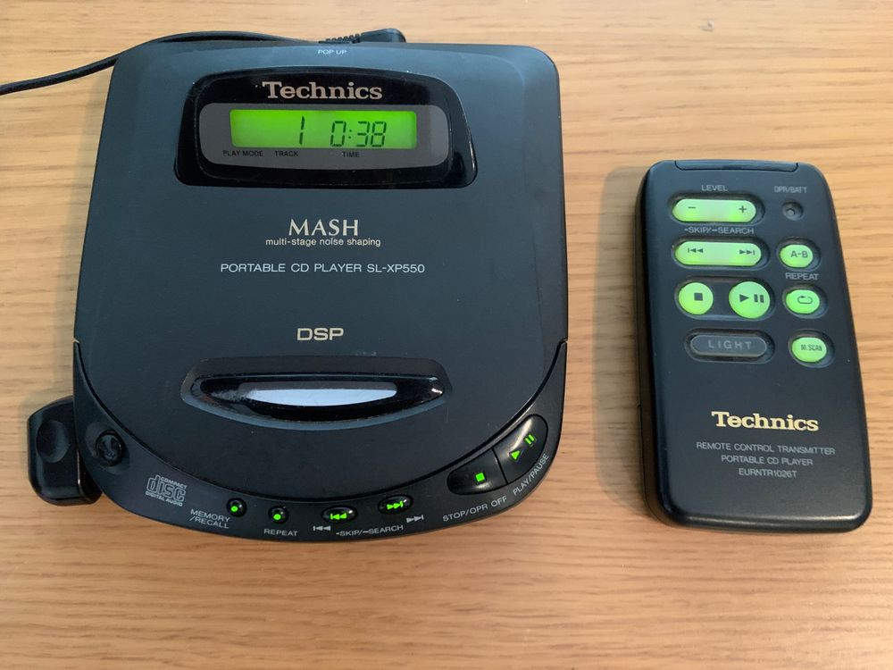 Technics SL-XP550 Portable CD Player (1993-94) mit Zubehör | Kaufen auf ...