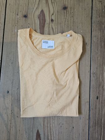 Colorful Standard T-Shirt – Gelb/Aprikose – Gr. L 