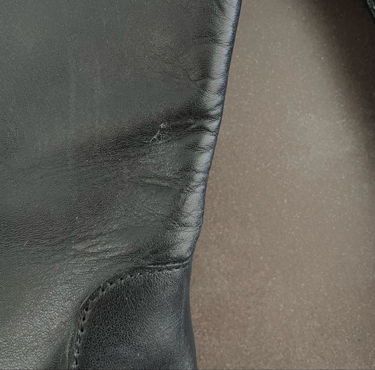Ralph Lauren Scarpe da donna: kniehohe Ralph Lauren Lederstiefel – Usato da Hirzel venduto da jan_vqt5 7