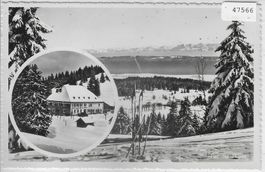 Hotel de la Vue des Alpes en hiver im Winter