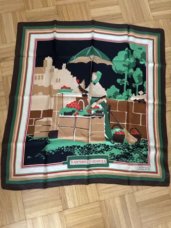 Foulard  Grieder  'Marchande d'Oranges' Seide mehrfarbig