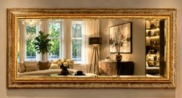 Wunderschöner Wandspiegel - Gold-Rahmen (194 cm x 94 cm) TOP