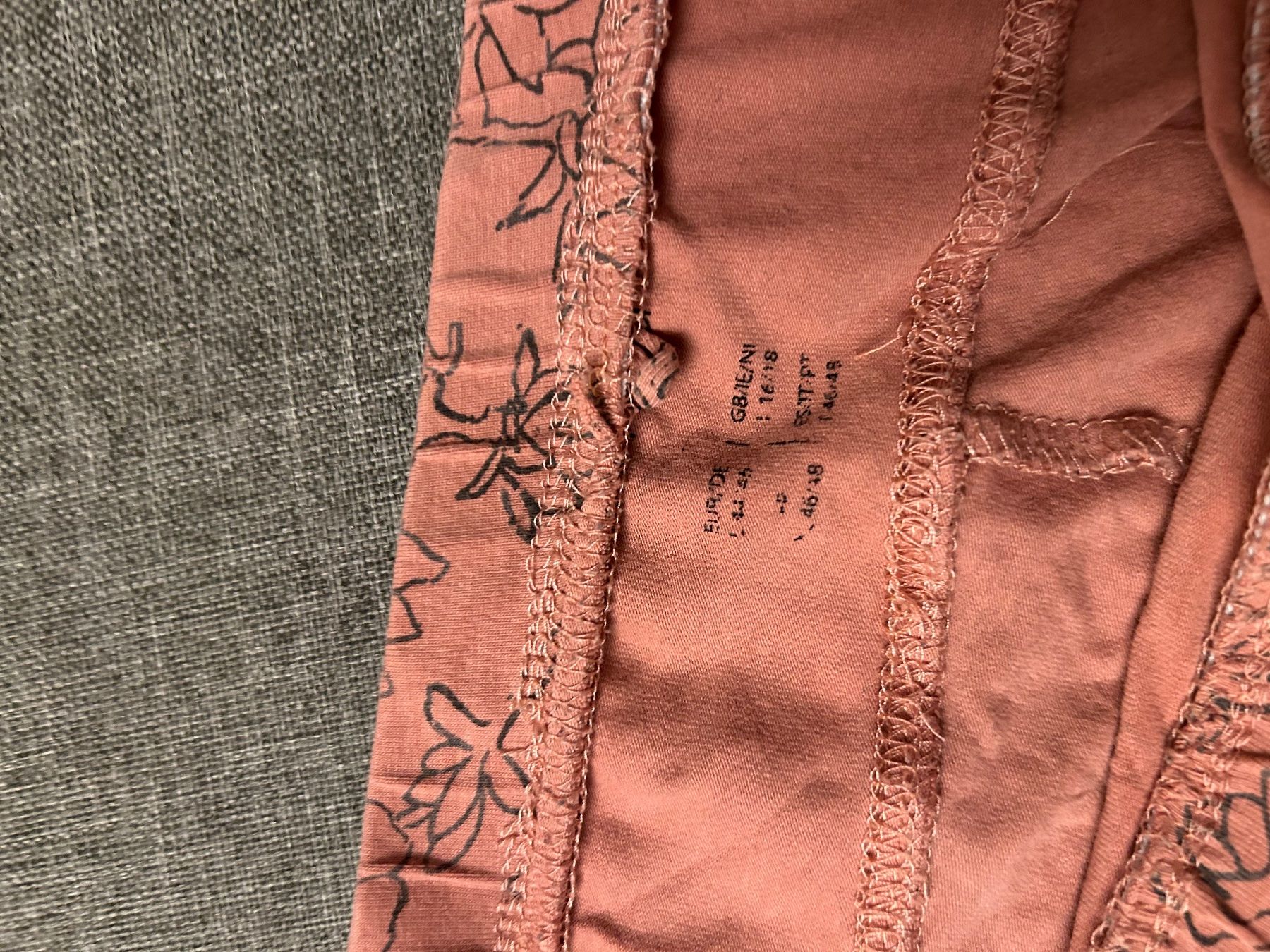 Leggings: Umstansleggins grau / rosa mit Mutster – Gebraucht aus Steffisburg von Kudiru 2