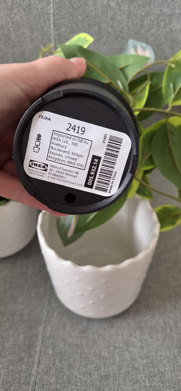 Plantes & graines: 2 Ikea Kunstplanzen mit Topf – Neuf avec emballage d'origine à Zürich par c.line89 3