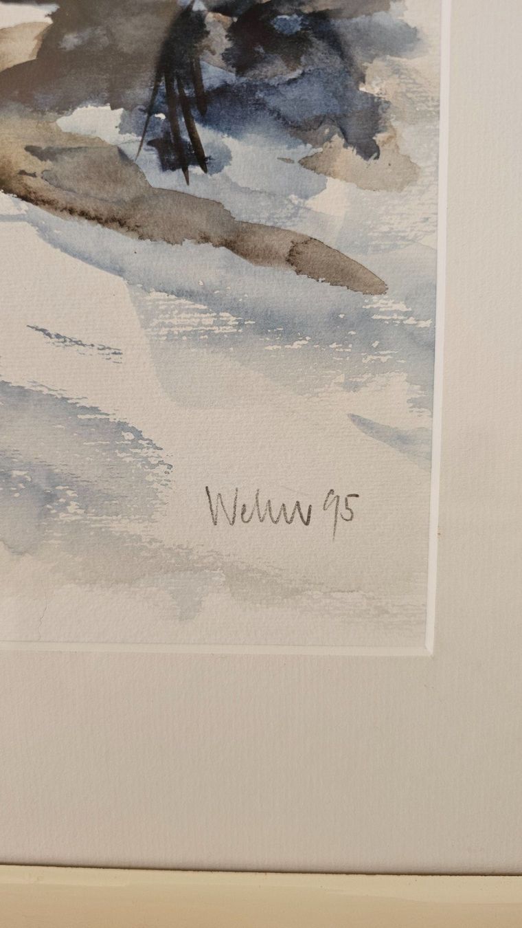Dipinti: Bildertrio "Pavillon" - je 43 x 22 cm – Usato da Sugiez venduto da Elyriah 4
