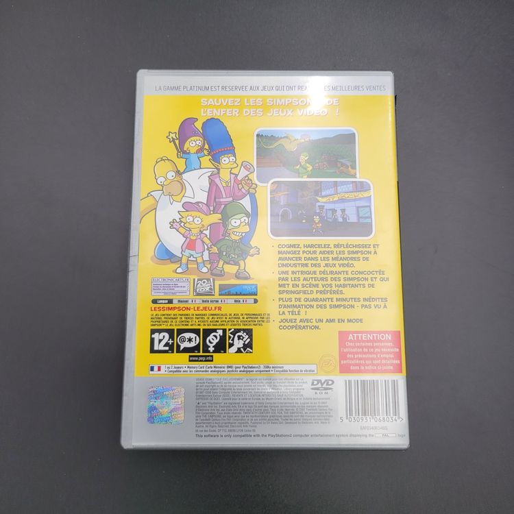 LES SIMPSON LE JEU SONY PLAYSTATION 2 (PS2) PAL-FR OCCASION
