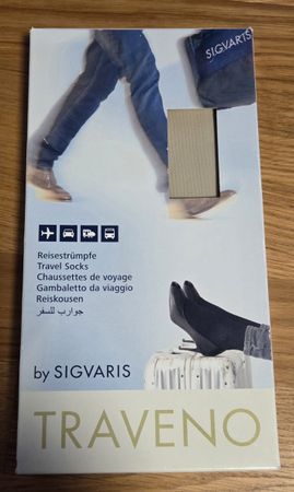 Neue Traveno Sigvaris Reisestrümpfe (Gr. 3, Farbe: Sand)