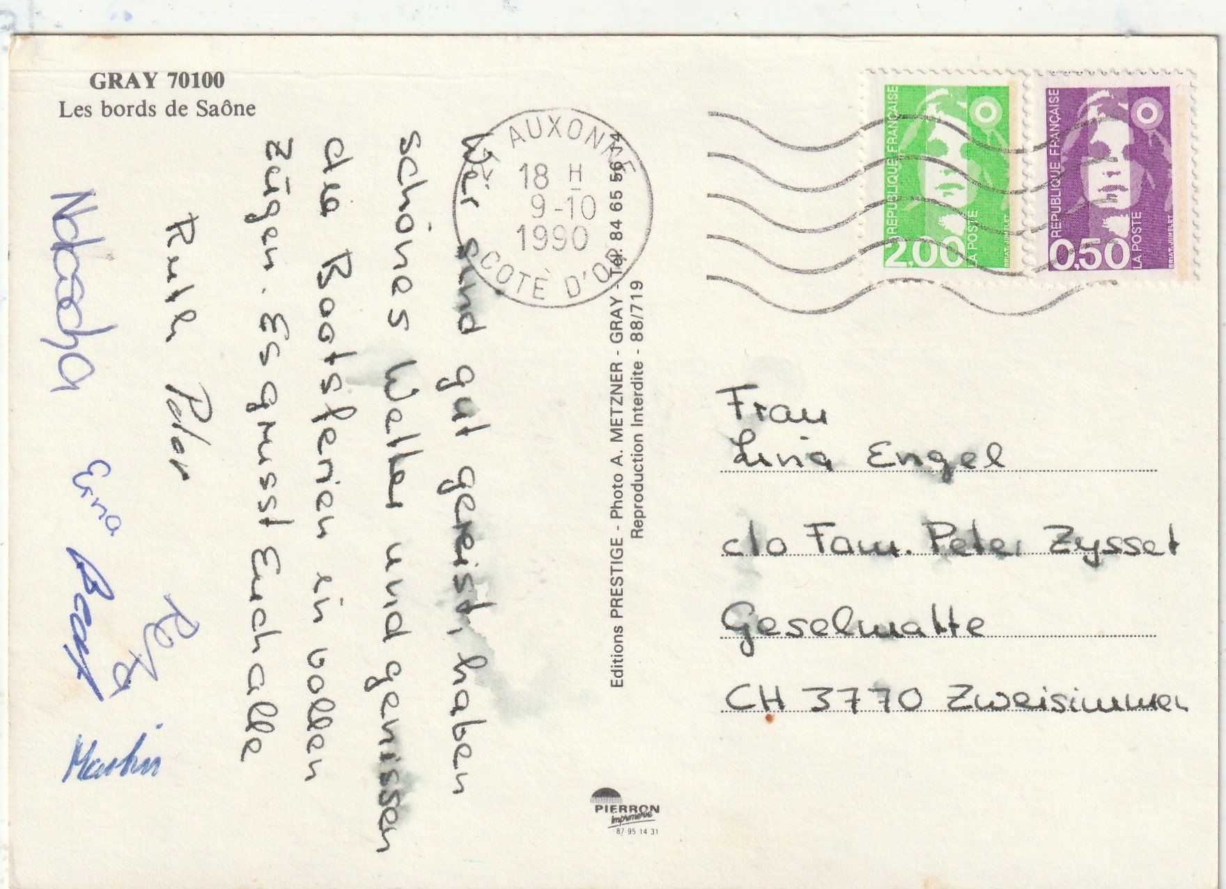 Cartoline postali: GRAY Schiffen – Usato da Lumbrein venduto da made02 1