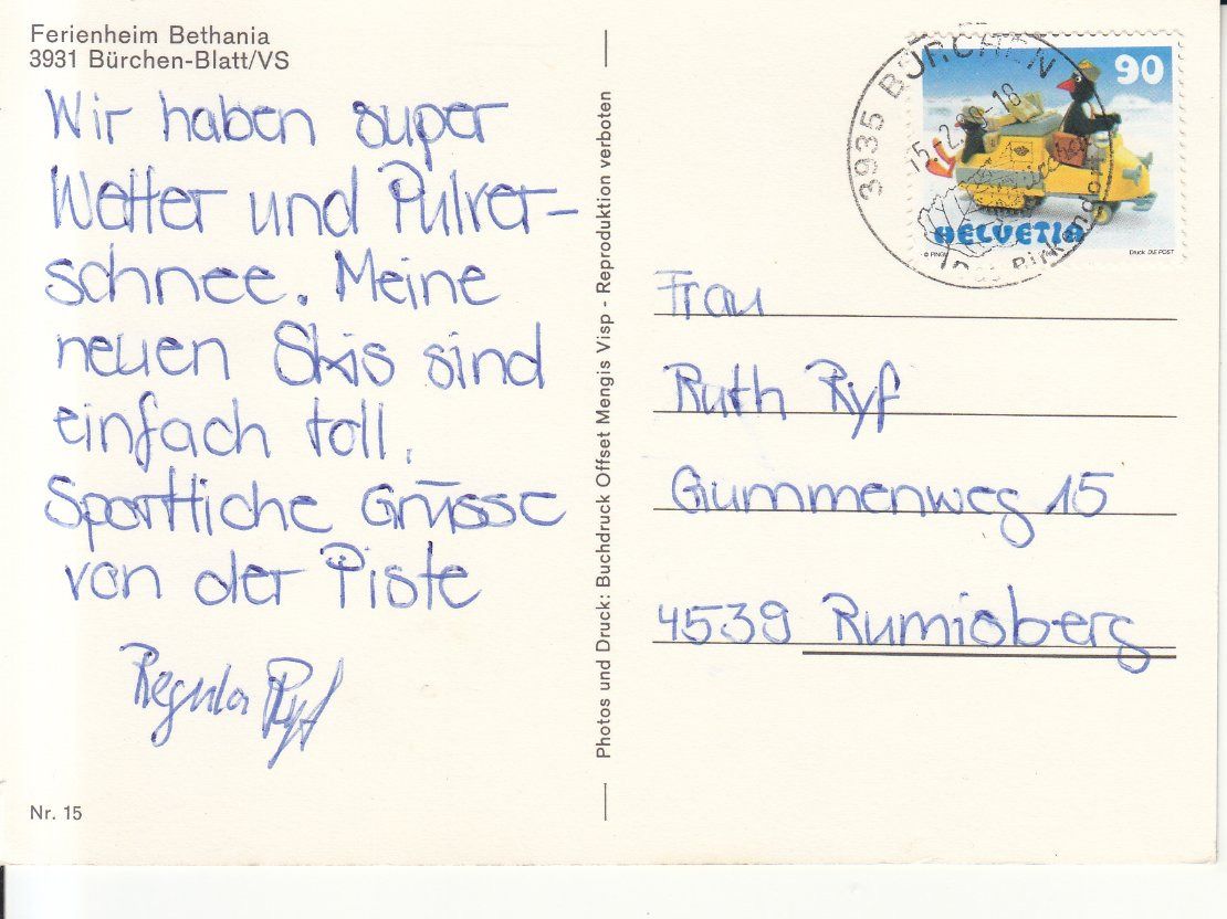 Cartoline postali: Bürchen Bethania 2000 – Usato da Bürglen TG venduto da StampGraf 1