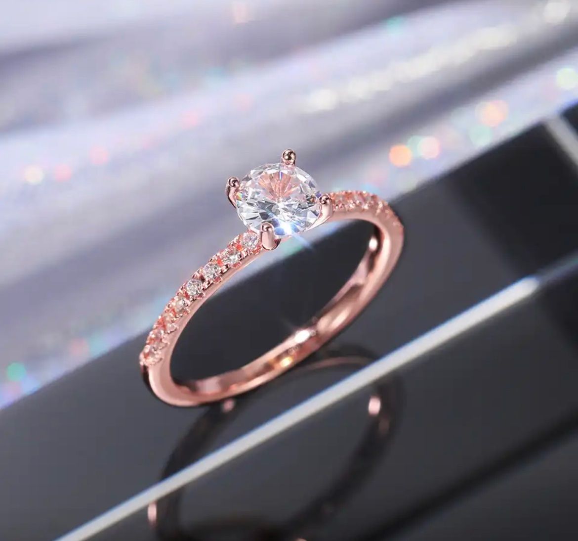 Anelli: Rose Gold Ring – Nuovo e nell'imballaggio originale da Oberegg venduto da Alepokemon