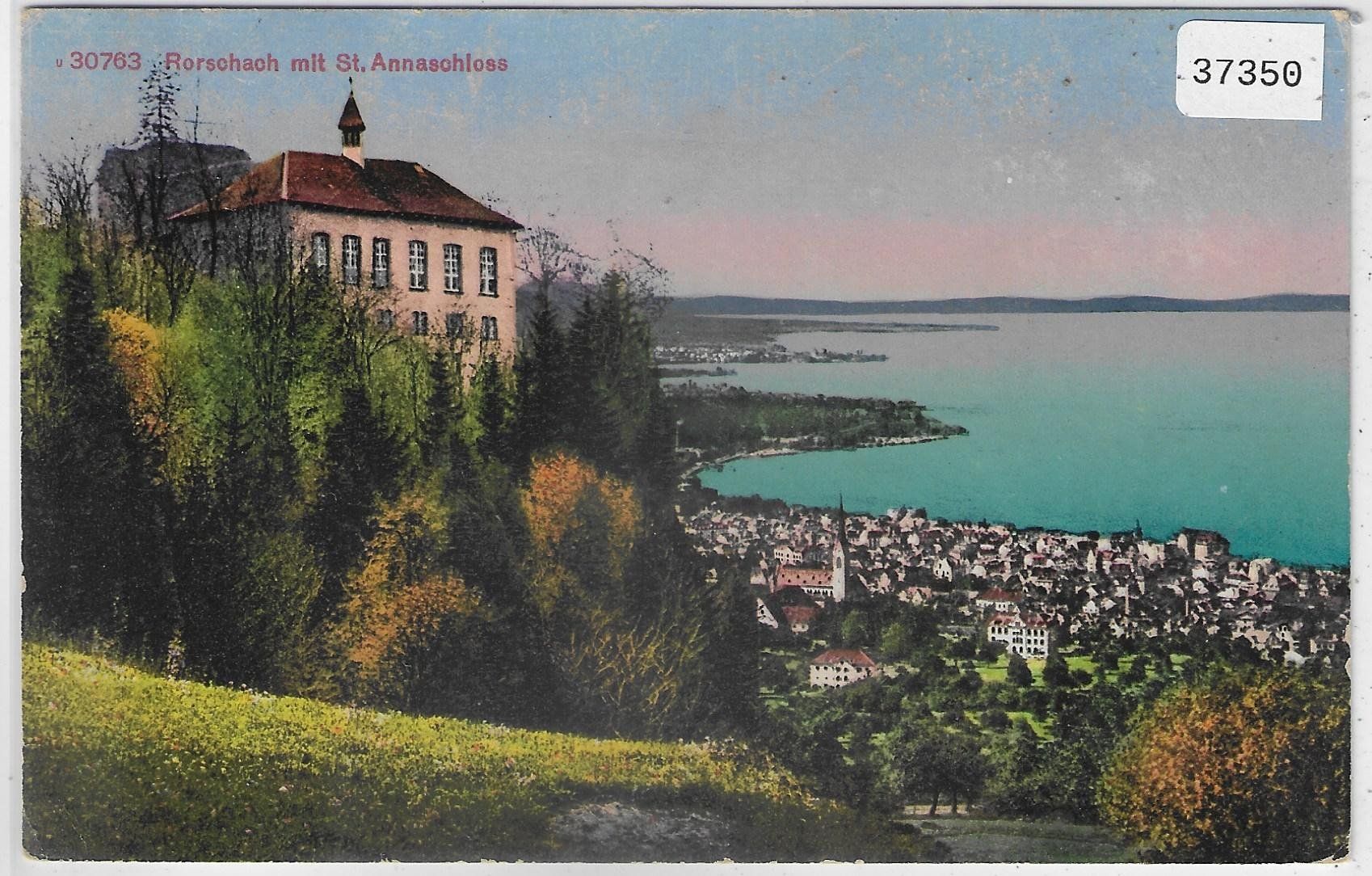 Cartoline postali: Rorschach mit St. Annaschloss - Litho – Usato da Ettingen venduto da Kartenplanet