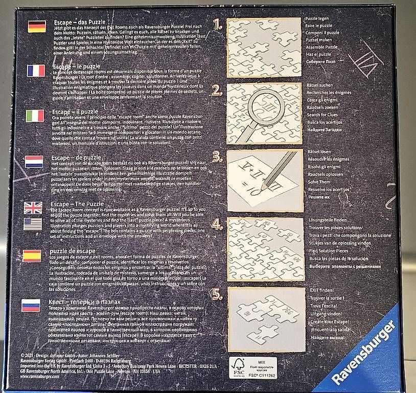 Puzzles: Lot de 4 puzzles - Escape puzzle – Gebraucht aus Savigny von Zoulou63 4