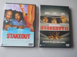 STAKEOUT I+II- Richard Dreyfuss/Emilio Estevez - selten