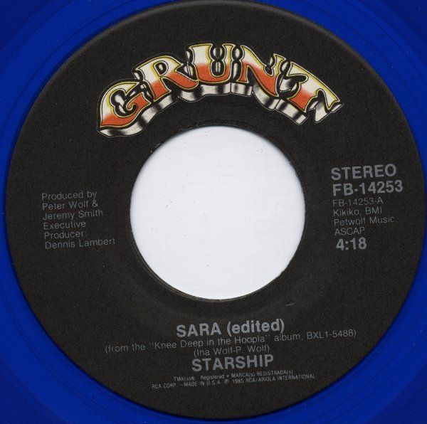 Dischi in vinile: Starship: Sara 7" – Usato da Steinhausen venduto da Vilivinili 1