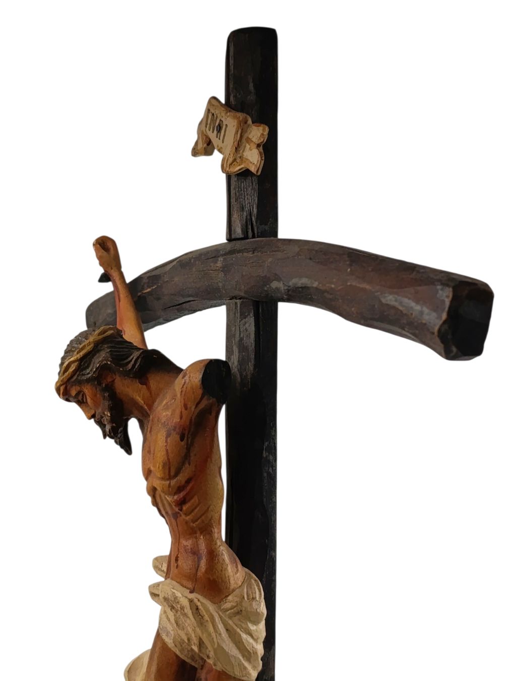 Sculture & Statue: Grosser antiker Barock-Kruzifix   – Usato da Hochfelden venduto da Relict 7
