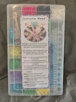 Rainbow Loom Bastelset mit Gummibändern im Koffer
