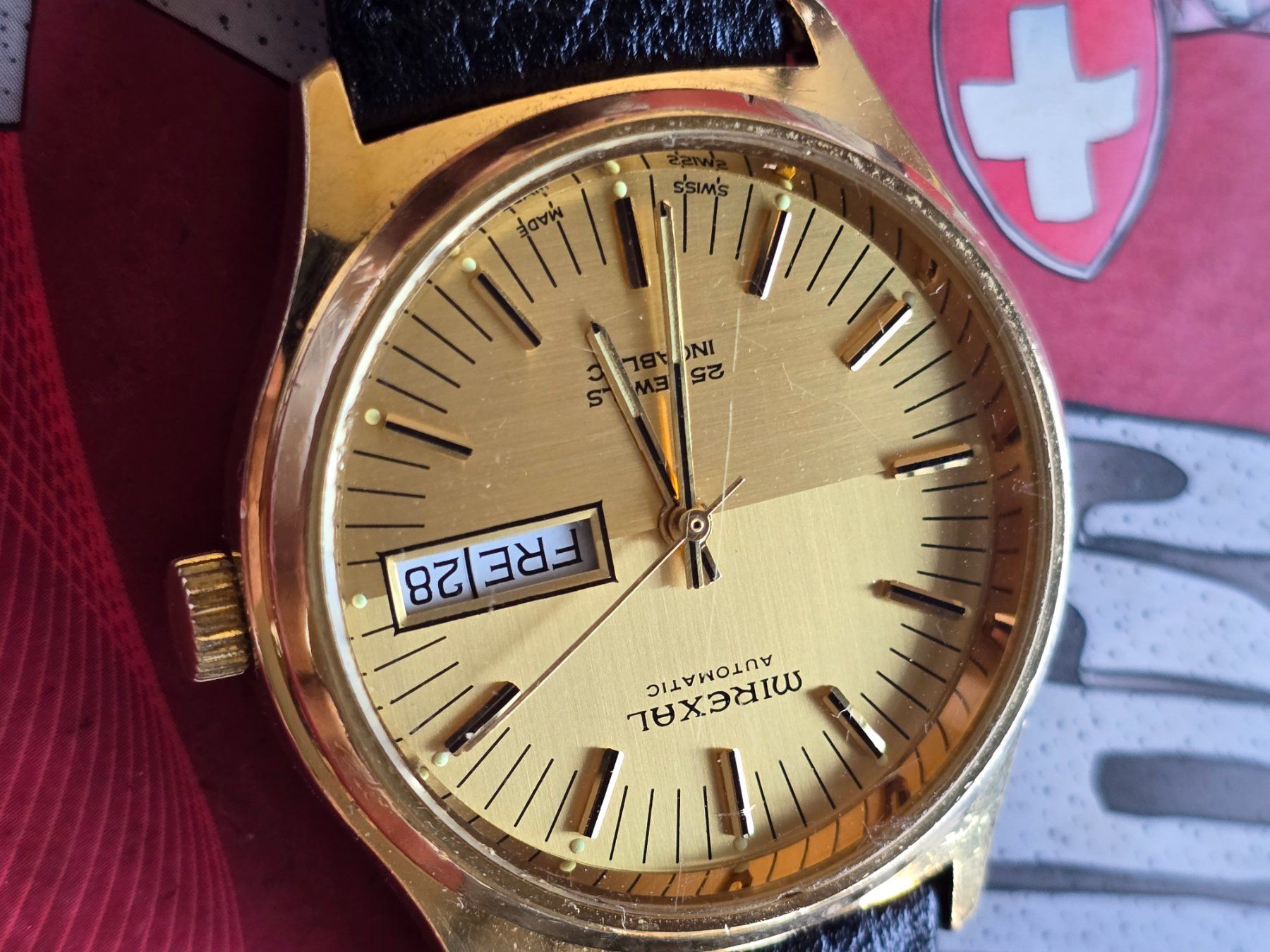 Mirexal Uhren: 104 Mirexal Automatic  Day Date 25 Jewels – Gebraucht aus Muri AG von Corredor 4