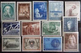Österreich ex. Kat. 1007-1026 * 1954/56