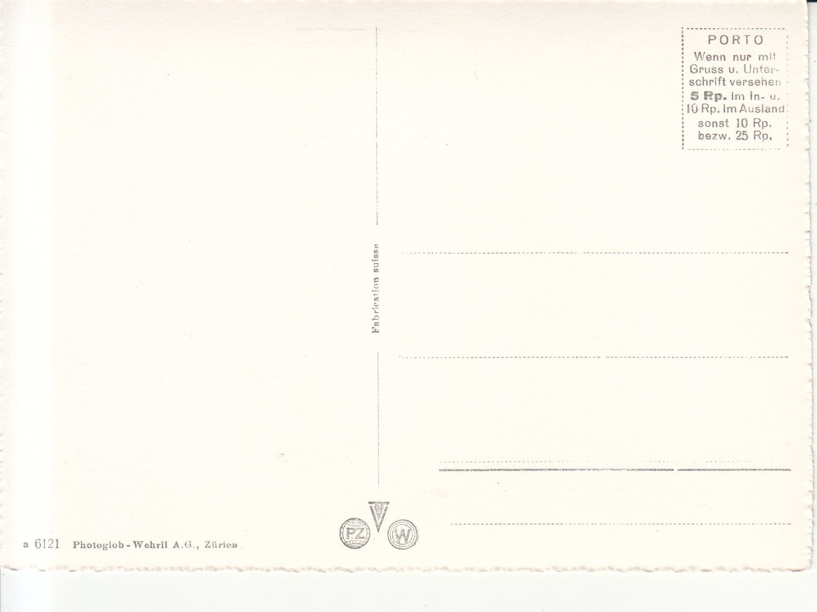 Ansichtskarten: Zürich ca. 1950 – Gebraucht aus Bürglen TG von StampGraf 1